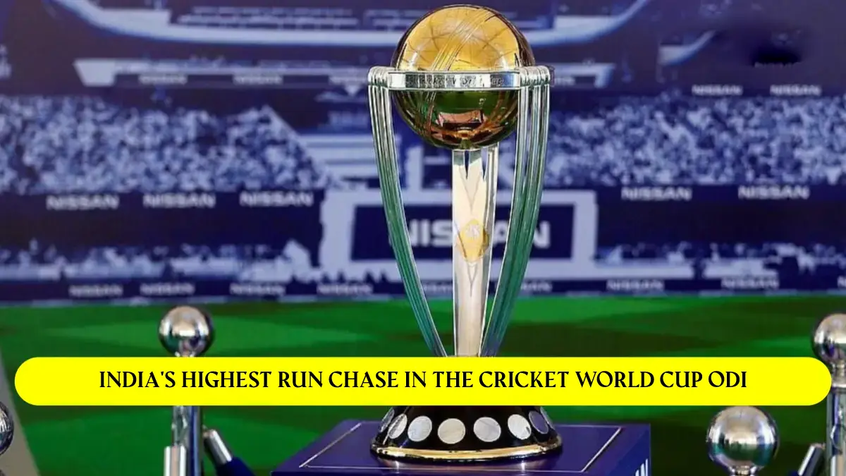Highest Run chase by india in odi world cup